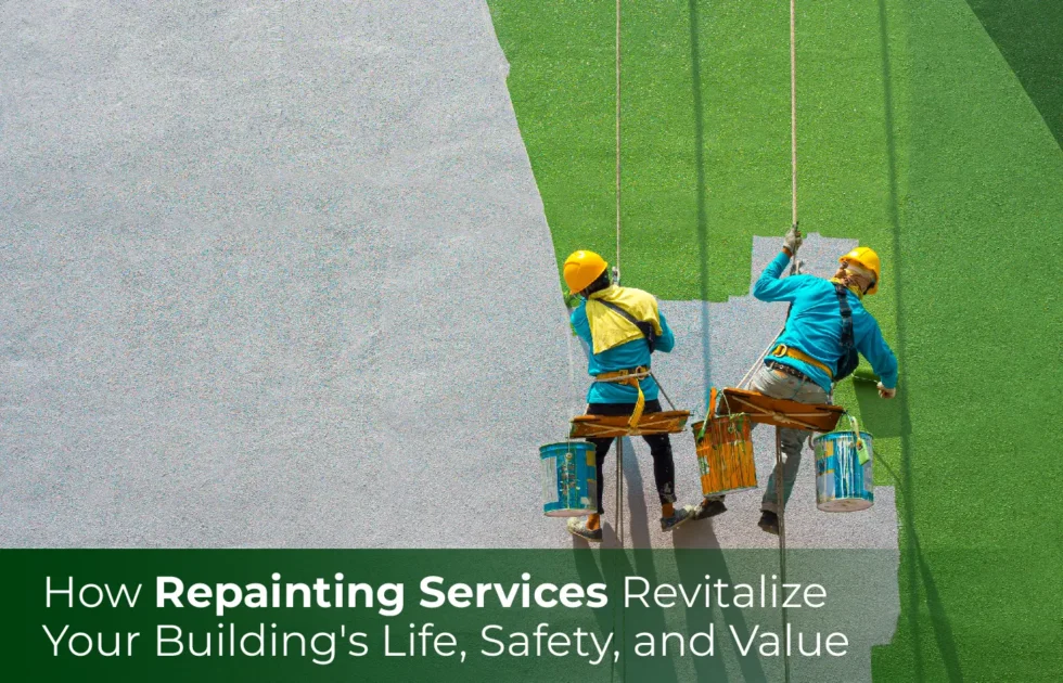 How Repainting Services Revitalize Your Building’s Life, Safety, and Value